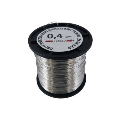 Drut nierdzewny 0,4 mm 0,25 kg