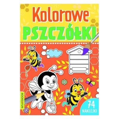 Kolorowanka kolorowe pszczółki