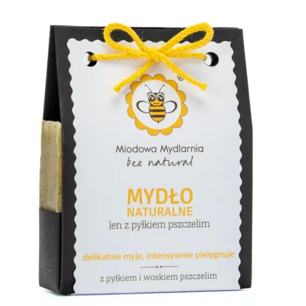 Mydło len z pyłkiem pszczelim