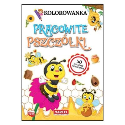 Kolorowanka pszczółki z naklejkami